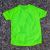 Men's Neon Yellow Fluorescent Running Shirt Moisture Wicking American Made In USA
