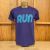 Men's Purple Running Shirt Moisture Wicking American Made In USA