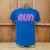 Men's Royal Blue and Hot Pink Running Shirt Moisture Wicking American Made In USA
