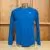 Mens Royal Blue Long Sleeve Performance Workout  Running Shirt Made In USA