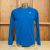 Mens Royal Blue Long Sleeve Performance Workout  Running Shirt Made In USA