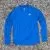 Mens Royal Blue Long Sleeve Performance Workout  Running Shirt Made In USA