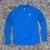 Mens Royal Blue Long Sleeve Performance Workout  Running Shirt Made In USA