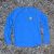 Runyon Mens Long Sleeve Camp Shirt Hiking Running Royal Blue American Made In USA
