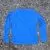 Runyon Mens Long Sleeve Camp Shirt Hiking Running Royal Blue American Made In USA