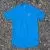 Runyon Womens Unisex Cyan Bright Blue Made In USA Running Shirt Performance Moisture Wicking Workout Shirt