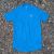 Runyon Womens Unisex Cyan Bright Blue Made In USA Running Shirt Performance Moisture Wicking Workout Shirt