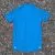 Runyon Womens Unisex Cyan Bright Blue Made In USA Running Shirt Performance Moisture Wicking Workout Shirt