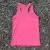 Women's Hot Pink RUN Racerback Tank Top - Fitness, Workout Apparel - American Made In USA