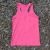 Women's Hot Pink RUN Racerback Tank Top - Fitness, Workout Apparel - American Made In USA