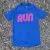 Women's Royal Blue Hot Pink RUN Performance Running Shirt Made In USA