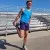 Runyon Men's Cyan Safety Blue Racerback Fitness Tank Top - Running, Workout, Gym Singlet - Made In The USA