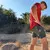 Runyon Mens Red American Made In USA Running Shirt Performance Moisture Wicking Workout Shirt