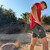 Runyon Mens Red American Made In USA Running Shirt Performance Moisture Wicking Workout Shirt