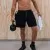 Runyon Black French Terry Cotton 7" Sweatshorts - Gym, Workout, Hiking, Casual, Fitness American Made In USA - Runyon Canyon Apparel