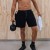 Runyon Black French Terry Cotton 7" Sweatshorts - Gym, Workout, Hiking, Casual, Fitness American Made In USA - Runyon Canyon Apparel