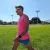 Runyon Men's Hot Pink Racerback Fitness Tank Top - Running, Workout, Gym Singlet - Made In The USA