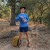 Runyon Mens Long Sleeve Camp Shirt Hiking Running Royal Blue American Made In USA