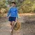 Runyon Mens Long Sleeve Camp Shirt Hiking Running Royal Blue American Made In USA