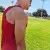 Runyon Men's Red Racerback Fitness Tank Top - Running, Workout, Gym Singlet - Made In The USA