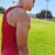 Runyon Men's Red Racerback Fitness Tank Top - Running, Workout, Gym Singlet - Made In The USA