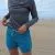 Runyon Women's Unisex Steel Grey Long Sleeve Running Shirt Made In USA - Moisture Wicking Gym, Workout, Fitness Shirt