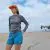Runyon Women's Unisex Steel Grey Long Sleeve Running Shirt Made In USA - Moisture Wicking Gym, Workout, Fitness Shirt