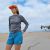Runyon Women's Unisex Steel Grey Long Sleeve Running Shirt Made In USA - Moisture Wicking Gym, Workout, Fitness Shirt
