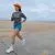 Runyon Women's Unisex Steel Grey Long Sleeve Running Shirt Made In USA - Moisture Wicking Gym, Workout, Fitness Shirt