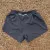 Runyon Mens 3" Running Short in Graphite Dark Grey - Made In USA - Backside Zipper Phone Pocket, Lined, Brown Inside Drawcords, Mesh Liner.  Made In Los Angeles.