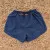 Runyon Mens 3" Running Short in Navy Blue - Made In USA - Backside Zipper Phone Pocket, Lined, Brown Inside Drawcords, Mesh Liner.  Made In Los Angeles.