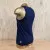 Men's 100% cotton athletic tank top singlet in dark navy blue, Made in USA by Runyon, for running, hiking, gym workouts and training
