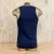 Men's 100% cotton athletic tank top singlet in dark navy blue, Made in USA by Runyon, for running, hiking, gym workouts and training
