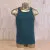 Men's 100% cotton athletic tank top singlet in Forest Green, Made in USA by Runyon, for running, hiking, gym workouts and training