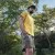 Runyon Made In USA Golden Yellow Cotton Hiking Trail Running Shirt - 100% Cotton - Cottontrails™