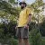 Runyon Made In USA Golden Yellow Cotton Hiking Trail Running Shirt - 100% Cotton - Cottontrails™