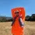 Runyon Men's Hot Orange Safety Orange Unisex Pocketed Sun Hoodie - Drawcord, Inside Pockets, Watch Window, Lightweight, UPF Sun Protection, Minimal Branding