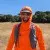 Runyon Men's Hot Orange Safety Orange Unisex Pocketed Sun Hoodie - Drawcord, Inside Pockets, Watch Window, Lightweight, UPF Sun Protection, Minimal Branding
