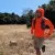 Runyon Men's Hot Orange Safety Orange Unisex Pocketed Sun Hoodie - Drawcord, Inside Pockets, Watch Window, Lightweight, UPF Sun Protection, Minimal Branding