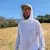Runyon Men's White Unisex Pocketed Sun Hoodie - Drawcord, Inside Pockets, Watch Window, Lightweight, UPF Sun Protection, Minimal Branding