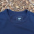 Men's 100% cotton athletic short sleeve shirt in Dark Navy Blue, Made in USA by Runyon, for running, hiking, gym workouts and training