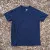 Women's (Unisex) 100% cotton athletic short sleeve shirt in Dark Navy Blue, Made in USA by Runyon, for running, hiking, gym workouts and training