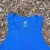 Men's 100% cotton athletic tank top singlet in Royal Blue, Made in USA by Runyon, for running, hiking, gym workouts and training