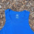 Men's 100% cotton athletic tank top singlet in Royal Blue, Made in USA by Runyon, for running, hiking, gym workouts and training