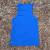 Men's 100% cotton athletic tank top singlet in Royal Blue, Made in USA by Runyon, for running, hiking, gym workouts and training