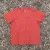 Men's 100% cotton athletic short sleeve shirt in Rust Brick Red, Made in USA by Runyon, for running, hiking, gym workouts and training