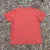 Men's 100% cotton athletic short sleeve shirt in Rust Brick Red, Made in USA by Runyon, for running, hiking, gym workouts and training