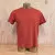 Men's 100% cotton athletic short sleeve shirt in Rust Brick Red, Made in USA by Runyon, for running, hiking, gym workouts and training