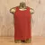 Men's 100% cotton athletic tank top singlet in Rust (Brick Red) Made in USA by Runyon, for running, hiking, gym workouts and training
