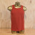 Men's 100% cotton athletic tank top singlet in Rust (Brick Red) Made in USA by Runyon, for running, hiking, gym workouts and training